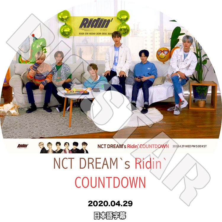 K-POP DVD/ NCT DREAM Ridin` Countdown (2020.04.29)(日本語字幕あり)/ エンシティドリーム チソン チョンロ ジェノ ヘチャン レンジュン ジェミン