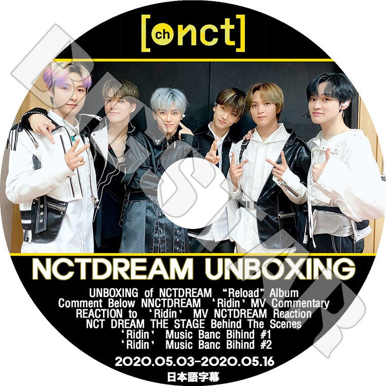 K-POP DVD/ NCT DREAM UNBOXING ETC(2020.05.03-05.16)(日本語字幕あり)/ エンシティドリーム チソン チョンロ ジェノ ヘチャン レンジュン ジェミン