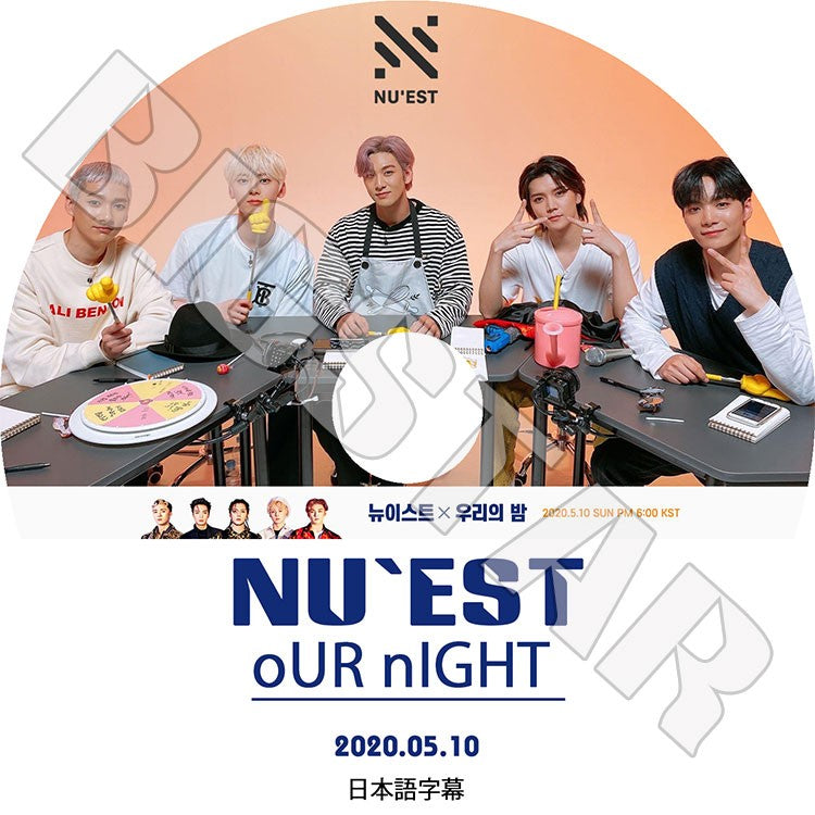 K-POP DVD/ NU'EST OUR NIGHT (2020.05.10)(日本語字幕あり)/ ニューイースト ジェイアール アーロン ミンヒョン ベクホ レン KPOP DVD