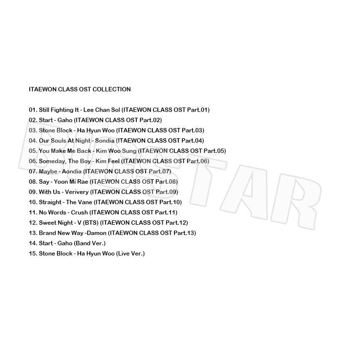 K-POP DVD/ 梨泰院クラス O.S.T COLLECTION★ITAEWON CLASS/ パクソジュン PARK SEO JOON キムダミ KIM DAMI KPOP DVD