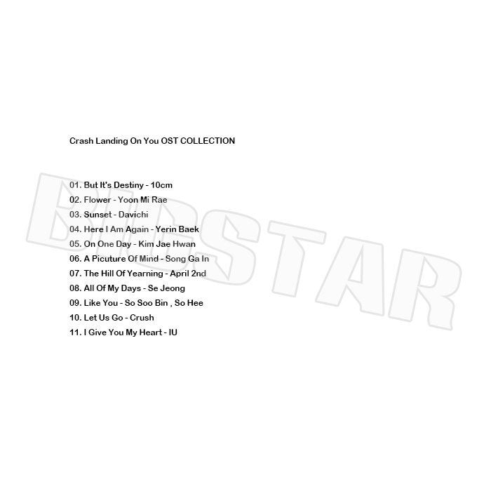 K-POP DVD/ 愛の不時着 O.S.T COLLECTION★CRASH LANDING ON YOU/ ヒョンビン HYUN BIN ソンイェジン SON YE JIN KPOP DVD