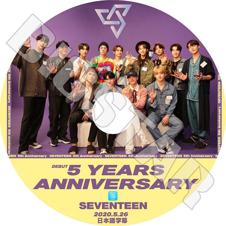 K-POP DVD/ SEVENTEEN 5 YEARS ANNIVERSARY (2020.05.26)(日本語字幕あり)/ セブンティーン セブチ エスクプス ウジ ミンギュ ホシ ウォヌ バーノン..