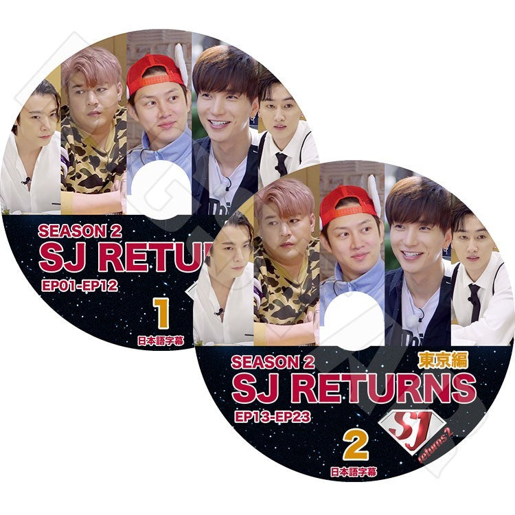 K-POP DVD/ SUPER JUNIOR RETURNS東京編(2枚SET)(EP01-EP23) SEASON 2(日本語字幕あり)/スーパージュニア イトゥク ヒチョル ウンヒョク..