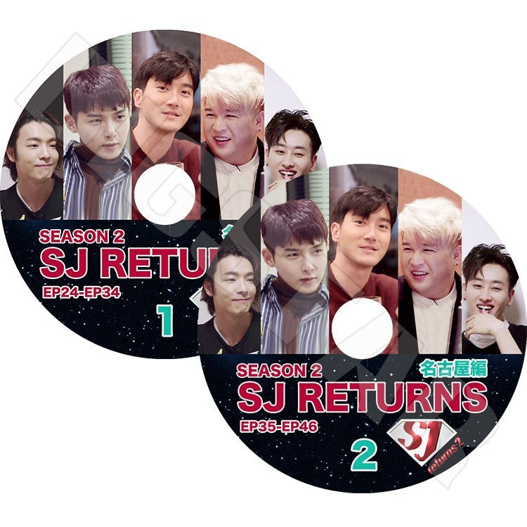 K-POP DVD/ SUPER JUNIOR RETURNS名古屋編(2枚SET)(EP24-EP46) SEASON 2(日本語字幕あり)/スーパージュニア イトゥク ヒチョル ウンヒョク..