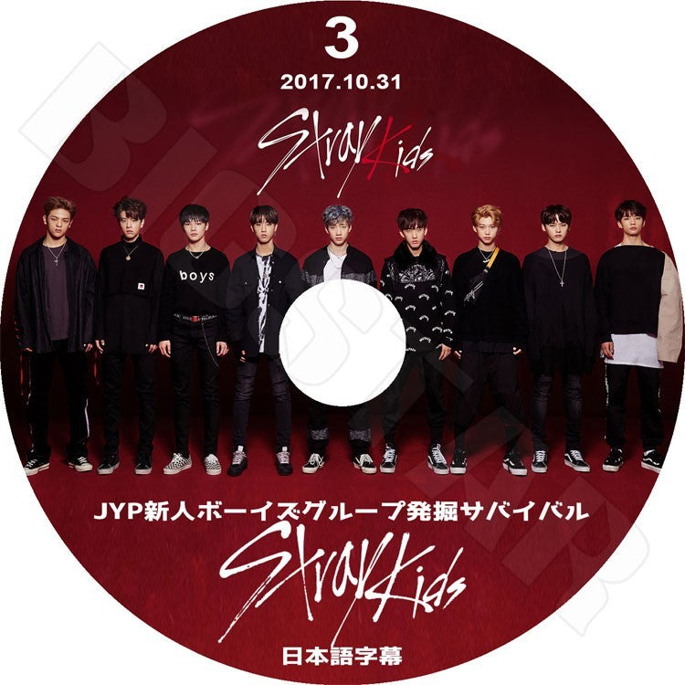 K-POP DVD/ Stray Kids #3 (2017.10.31) JYP 新人ボーイズグループ発掘サバイバル(日本語字幕あり)/ストレイキッズ バンチャン ソチャンビン ハンジソン..