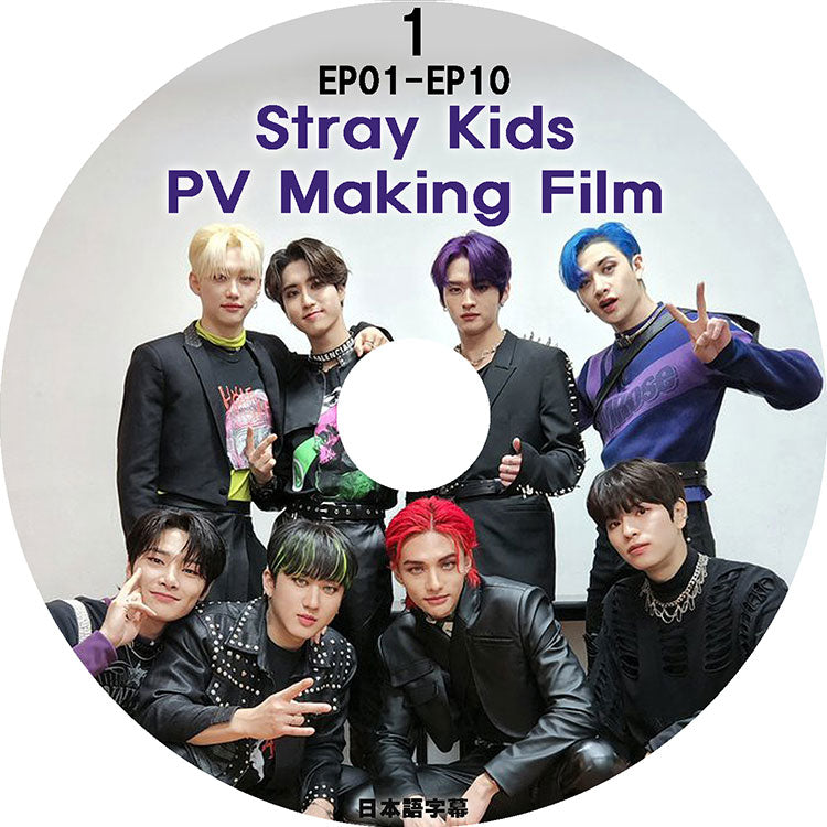 K-POP DVD/ STRAY KIDS PV MAKING FILM #1 (EP01-EP10) (日本語字幕あり)/ Stray Kids ストレイキッズ 韓国番組収録 STRAY KIDS DVD
