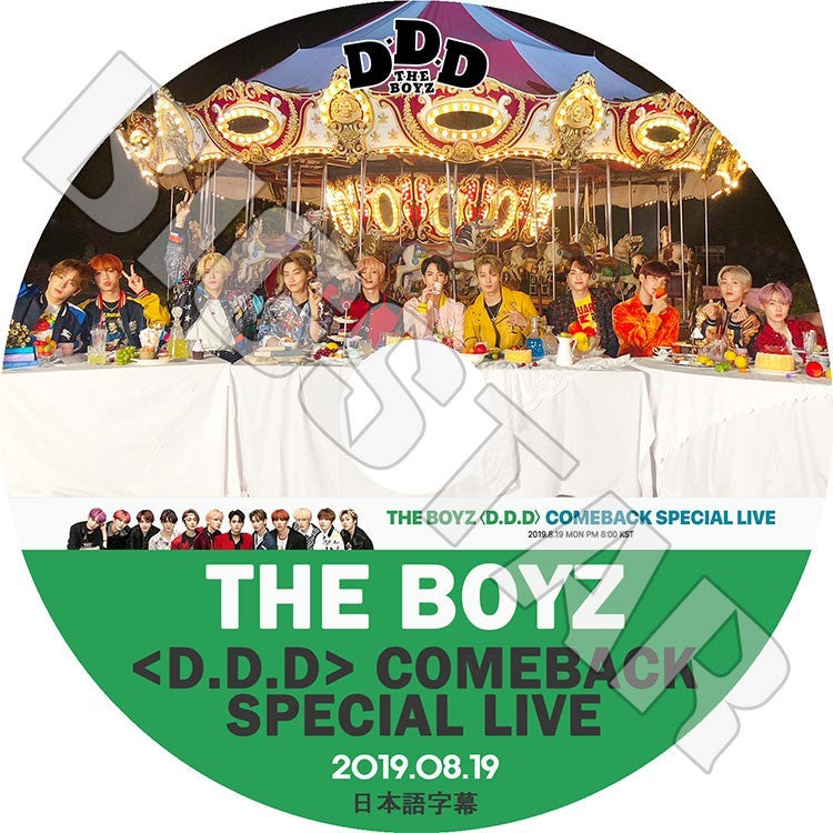 K-POP DVD/ THE BOYZ D.D.D Comeback Special Live(2019.08.19)(日本語字幕あり)/ザボーイズ Cre.kerz ジュヨン ケビン ファル ソンウ エリック..