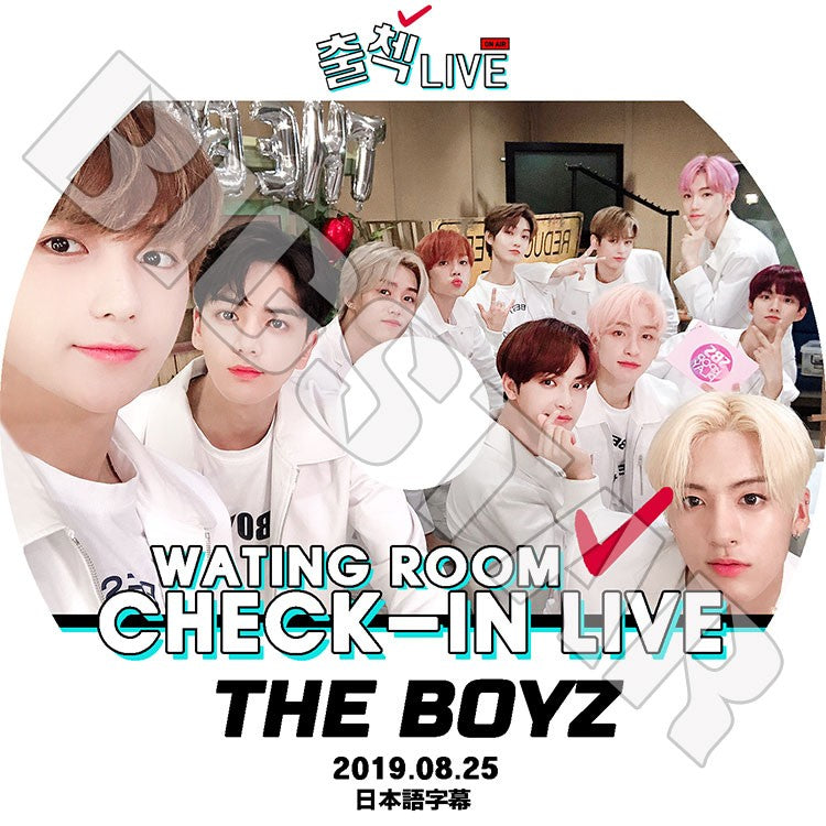 K-POP DVD/ THE BOYZ CHECK-IN LIVE(2019.08.25) WATING ROOM(日本語字幕あり)/ザボーイズ Cre.kerz サンヨン ジェイコブ ヨンフン ヒョンジェ..