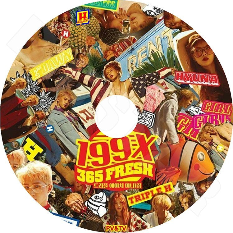 K-POP DVD/ Triple H PV&TV セレクト★365 HOPE/トリプルエイチ ヒョナ フイ イドン KPOP DVD