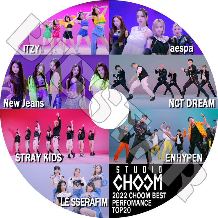 K-POP DVD/ 2022 CHOOM BEST PERFOMANCE TOP20/ STRAY KIDS NCT LE SSERAFIM ENHYPEN NEWJEANS NMIXX 他/ 音楽収録DVD TV KPOP