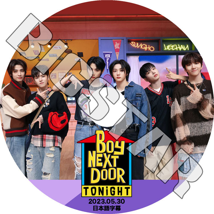 K-POP DVD/ BOYNEXTDOOR TONIGHT (2023.05.30) (日本語字幕あり)/ BOYNEXTDOOR ボーイネクストドア KPOP DVD