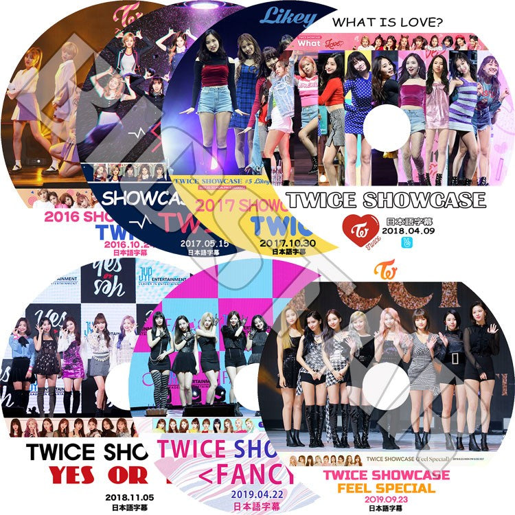 K-POP DVD/ TWICE SHOWCASE (7枚SET) 2016-2019(日本語字幕あり)/トゥワイス ナヨン ジョンヨン モモ サナ ジヒョ ミナ ダヒョン チェヨン ツウィ