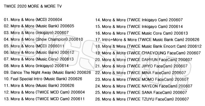 K-POP DVD/ TWICE MORE & MORE TV COLLECTION★MORE&MORE/ トゥワイス ナヨン ジョンヨン モモ サナ ジヒョ ミナ ダヒョン チェヨン ツウィ KPOP
