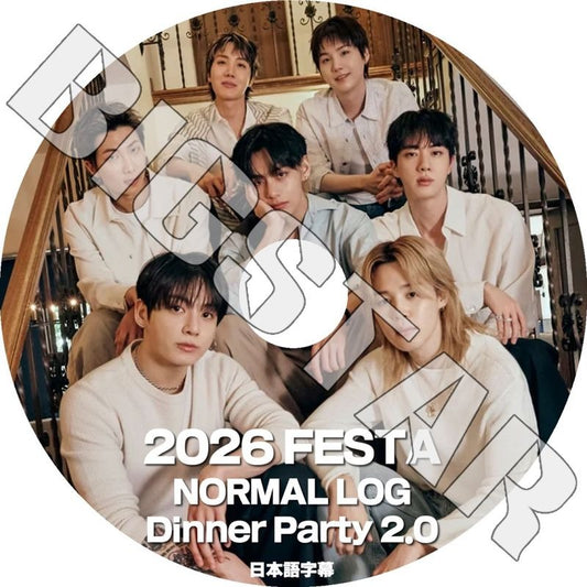 K-POP DVD/ バンタン 2026 FESTA NORMAL LOG DINNER PARTY2.0 (日本語字幕あり)/ BANGTAN KPOP DVD