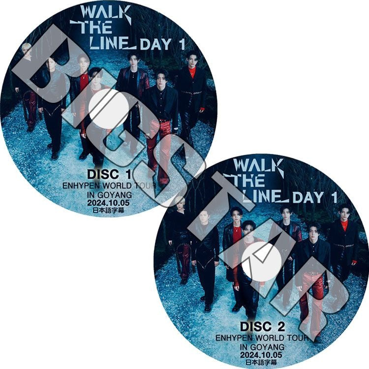 K-POP DVD/ ENHYPEN WORLD TOUR コンサート WALK THE LINE DAY 1 (2枚Set) (2024.10.05) (日本語字幕なし)/ エンハイフン ヒスン ジェイ..