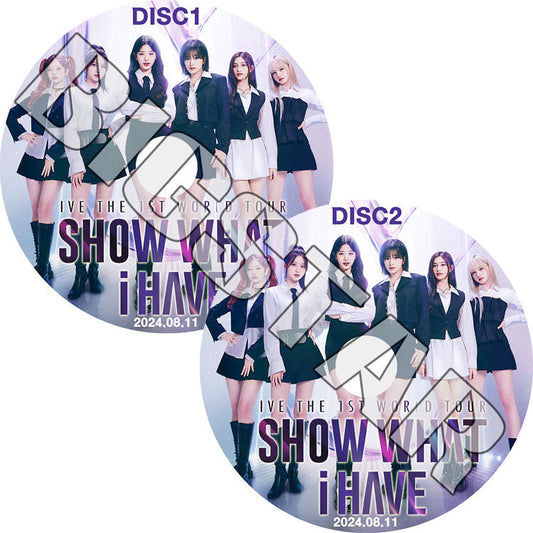 K-POP DVD/ IVE THE 1st WORLD TOUR (2枚SET) (2024.08.11)/ アイブ ユジン ガウル レイ ウォニョン リズ イソ KPOP DVD