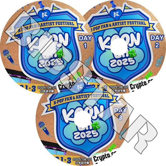 K-POP DVD/ KCON 2025 IN LA 3DAY (3枚SET) (2025.08.01-08.03)/ IVE RIIZE ZB1 iZNA CRAVITY NMIXX kep1er MEOVV/ CON KPOP DVD