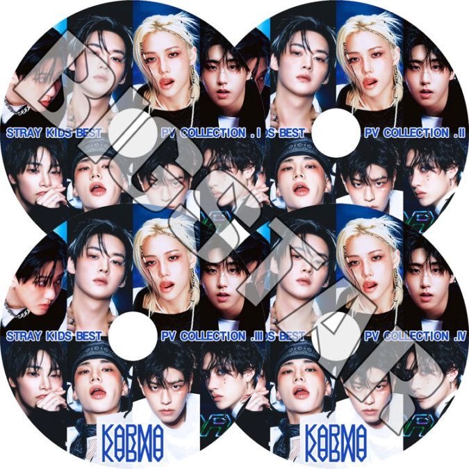 K-POP DVD/ STRAY KIDS 2025 BEST PV (4枚SET)★CEREMONY Walkin On Water JJAM Chk Chk Boom LALALALA S-Class CASE 143 MANIAC..