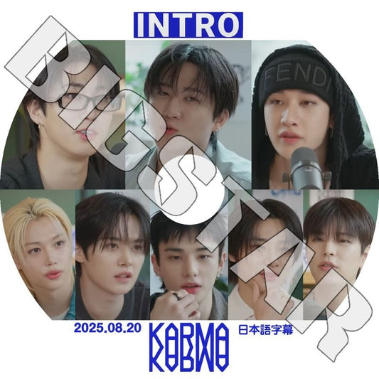 K-POP DVD/ STRAY KIDS INTRO KARMA (2025.08.20) (日本語字幕あり)/ Stray Kids ストレイキッズ スキズ SKZ 韓国番組 KPOP DVD