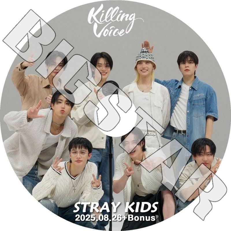 K-POP DVD/ STRAY KIDS KILLING VOICE+BONUS (2025.08.26)/ ストレイキッズ スキズ 韓国番組 KPOP DVD