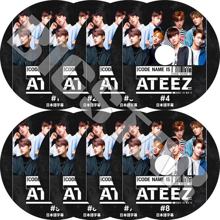 K-POP DVD/ ATEEZ CODE NAME IS (8枚SET)(日本語字幕あり)／エーティーズ ホンジュン ミンギ ジョンホ サン ソンファ ヨサン ウヨン ユンホ KPOP DVD