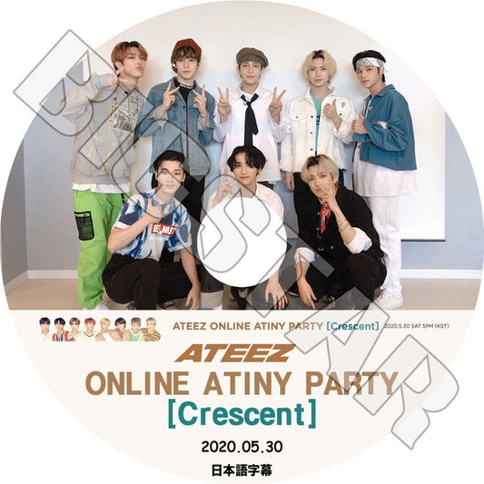 K-POP DVD/ ATEEZ ONLINE ATYNY PARTY (2020.05.30) Crescent(日本語字幕あり)/ エーティーズ ホンジュン ミンギ ジョンホ サン ソンファ ヨサン ウヨン..