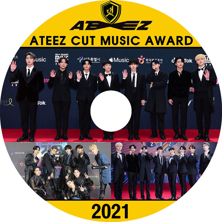 K-POP DVD/ ATEEZ 2021 MUSIC AWARD CUT/ エーティーズ ホンジュン ミンギ ジョンホ サン ソンファ ヨサン ウヨン ユンホ KPOP DVD