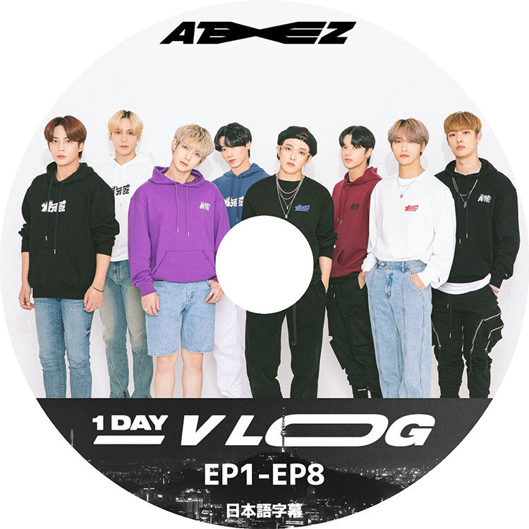 K-POP DVD/ ATEEZ 1DAY VLOG (EP1-EP8)(日本語字幕あり)/ エーティーズ ホンジュン ミンギ ジョンホ サン ソンファ ヨサン ウヨン ユンホ KPOP DVD