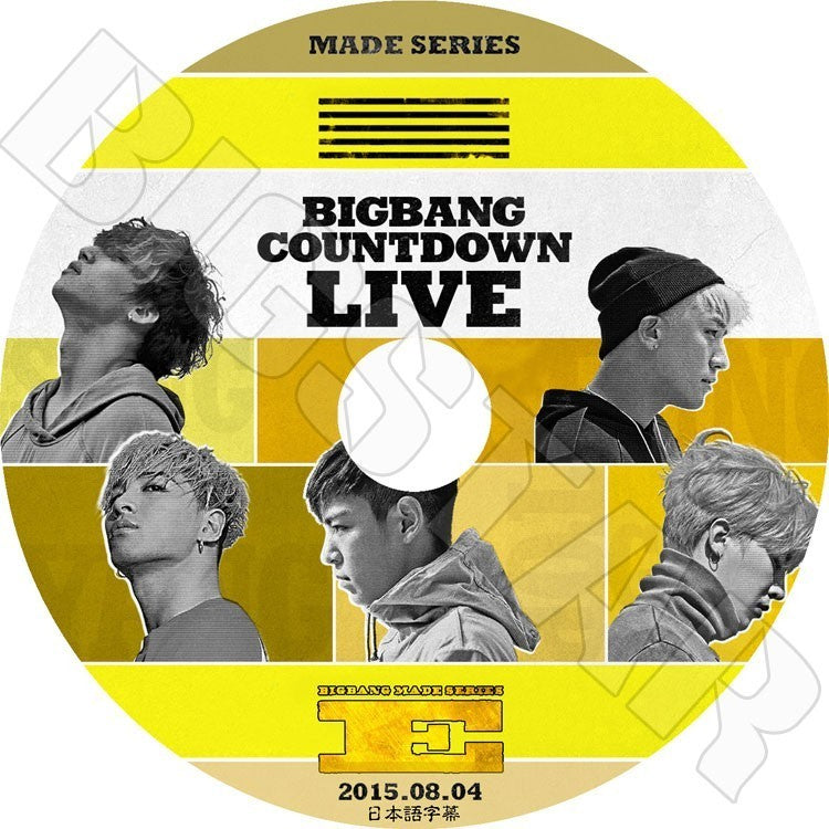 K-POP DVD/ BIGBANG COUNT DOWN LIVE E (2015.08.04)（日本語字幕あり）／BIGBANG DVD