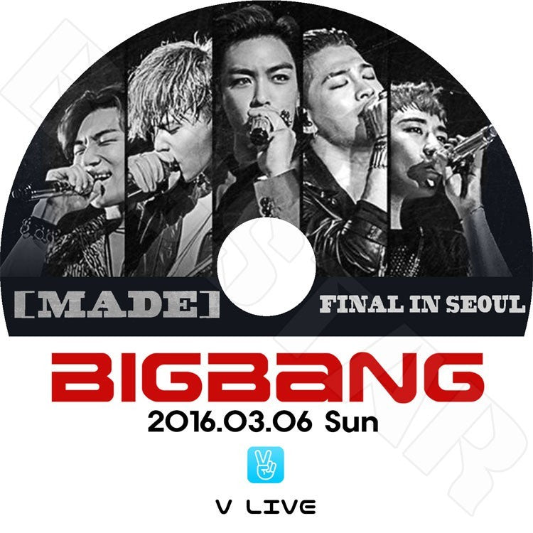 K-POP DVD/ BIGBANG FINAL IN SEOUL-MADE(2016.03.06) V LIVE(日本語字幕なし)／ビックバン ジードラゴン テヤン トップ スンリ デソン KPOP