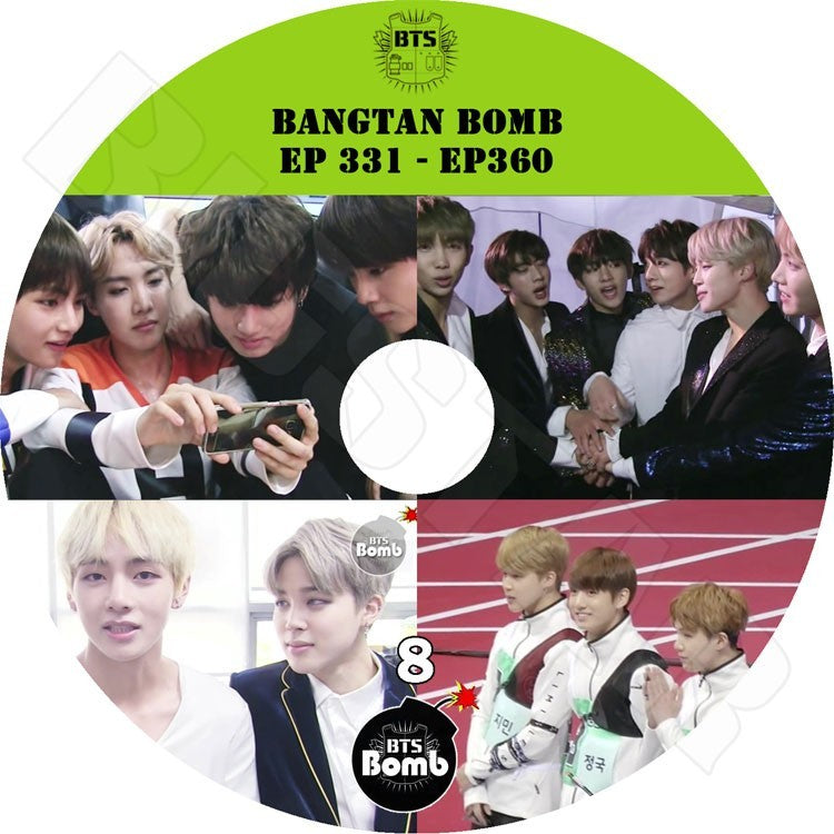 K-POP DVD/ バンタン BANGTAN BOMB 8(EP331-EP360)BTS爆弾(日本語字幕なし)／防弾 ラップモンスター シュガ ジン ジェイホープ ジミン ブィ ジョングク