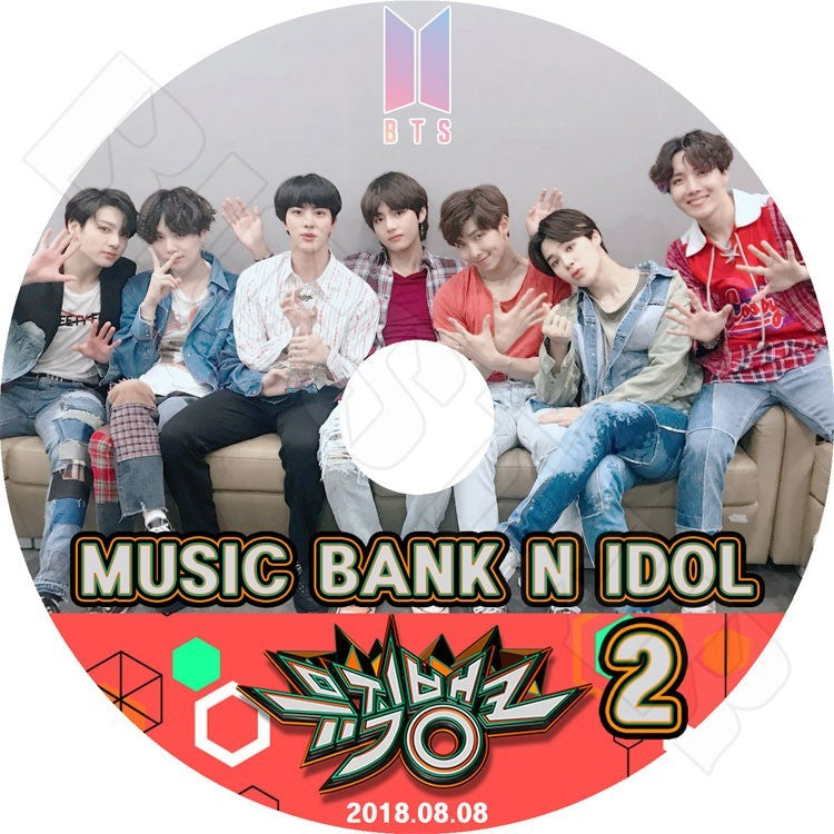 K-POP DVD/ バンタン Music Bank N IDOL #2 (2018.08.08)／防弾 ラップモンスター シュガ ジン ジェイホープ ジミン ブィ ジョングク