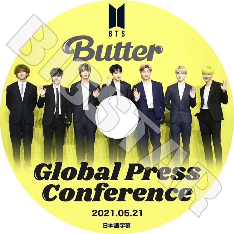 K-POP DVD/ バンタン Butter Global Press Congerence(2021.05.21)(日本語字幕あり)/ 防弾 RM シュガ ジン ジェイホープ ジミン ブィ ジョングク KPOP