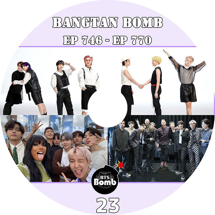 K-POP DVD/ バンタン BANGTAN BOMB 23(EP746-EP770)(日本語字幕なし)/ 防弾 ラップモンスター シュガ ジン ジェイホープ ジミン ブィ ジョングク