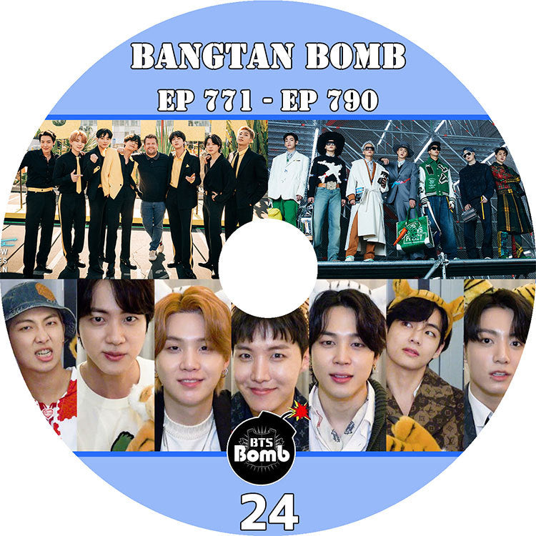 K-POP DVD/ バンタン BANGTAN BOMB 24(EP771-EP790)(日本語字幕なし)/ 防弾 RM シュガ ジン ジェイホープ ジミン ブィ ジョングク KPOP DVD