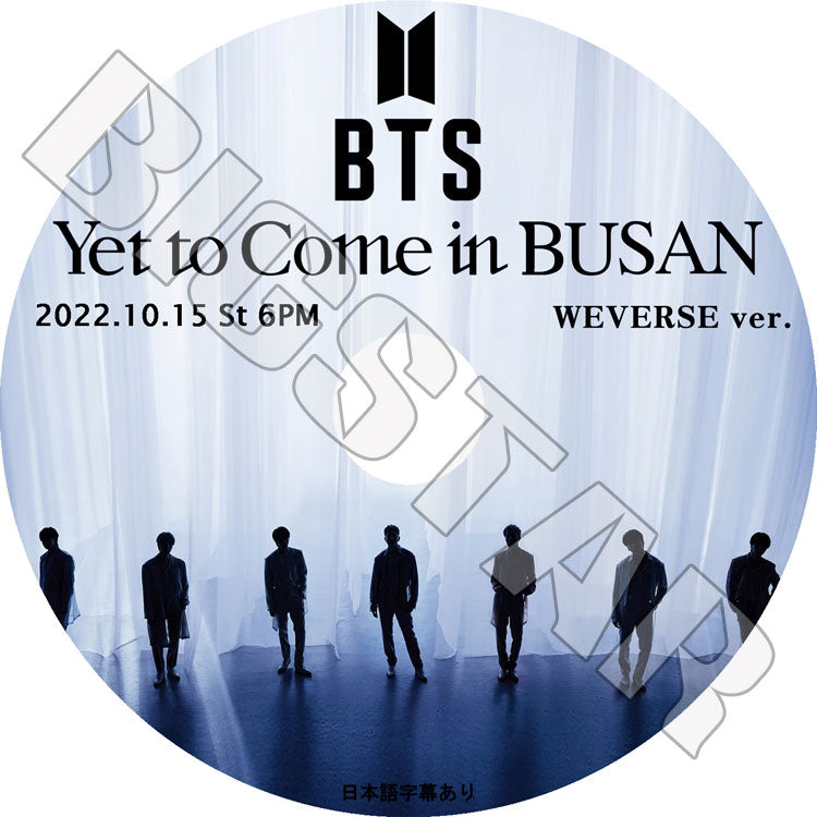K-POP DVD/ バンタン Yet To Come in BUSAN(2022.10.15) WEVERSE ver.(日本語字幕あり)/ バンタン RM ジン JIN シュガ SUGA ジェイホープ J-HOPE..