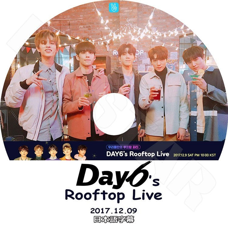 K-POP DVD/ Day6 Rooftop Live (2017.12.09)(日本語字幕あり)／デー6 ソンジン Jae ヨンケ ウォンピル ドウン  KPOP DVD