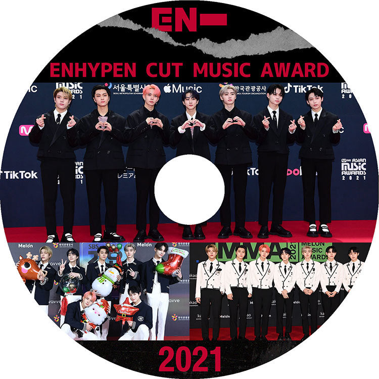 K-POP DVD/ ENHYPEN 2021 MUSIC AWARD CUT/ エンハイプン ヒスンジェイ ジェイク ソンフン ソヌ ジョンウォン ニキ KPOP DVD