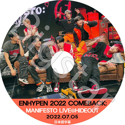 K-POP DVD/ ENHYPEN COMEBACK SHOW MANIFESTO #2 (2022.07.05)(日本語字幕あり)/ ENHYPEN