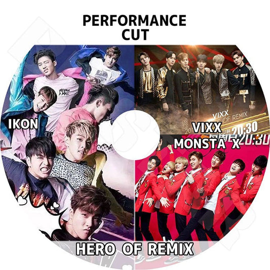 K-POP DVD/ HERO OF REMIX PERFORMANCE CUT／IKON VIXX MONSTA X LIVE KPOP DVD