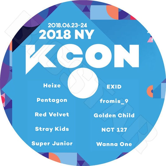K-POP DVD/ 2018 KCON in NY (2018.06.23-24)／Wanna One Super Junior NCT127 Red Velvet Pentagon EXID Golden Child Stray Kids 他