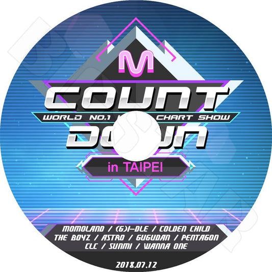 K-POP DVD/ M COUNTDOWN in TAIPEI (2018.07.12)／WANNA ONE SUNMI PENTAGON MOMOLAND ASTRO 他