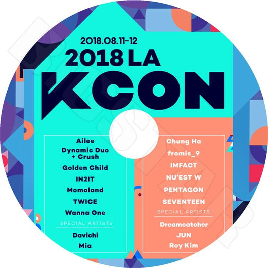 K-POP DVD/ 2018 KCON in LA (2018.08.11-12)／Wanna One TWICE SEVENTEEN Momoland PENTAGON NUEST W Chung Ha 他