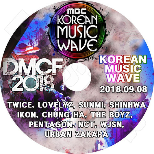 K-POP DVD/ 2018 Korean Music Wave(2018.09.08)／TWICE NCT iKON Sunmi PENTAGON SHINHWA 他