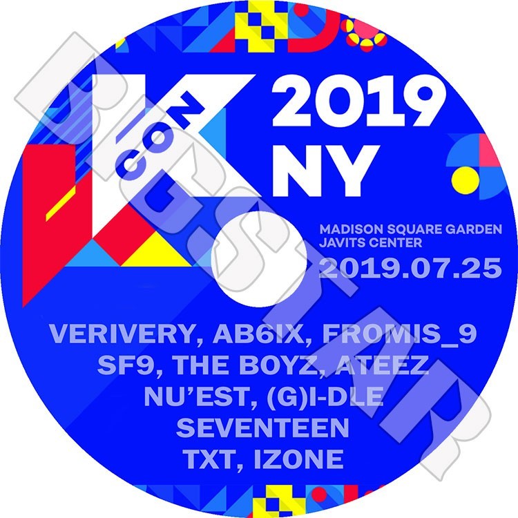 K-POP DVD/ 2019 KCON in NY (2019.07.25)／IZONE SEVENTEEN AB6IX GIDLE SF9 FROMIS9 ATEEZ 他