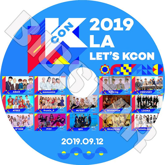 K-POP DVD/ 2019 KCON LA (2019.09.12)／SEVENTEEN IZONE NUEST ITZY AB6IX MAMAMOO 他
