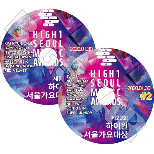 K-POP DVD/ 2020 Seoul Music Awards(2枚SET)(2020.01.30)/ SUPER JUNIOR TWICE REDVELVET MONSTA X MAMAMOO 他