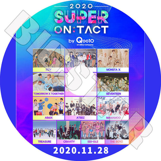 K-POP DVD/ 2020 SUPER ON TACT(2020.11.28)/ SEVENTEEN ITZY TXT IZONE MAMAMOO/ LIVE コンサート KPOP DVD