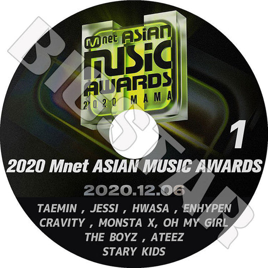 K-POP DVD/ 2020 Mnet Asian Music Awards #1(2020.12.06)/ STRAY KIDS ATEEZ MONSTA X OH MY GIRL その他/ コンサート LIVE MAMA 2020