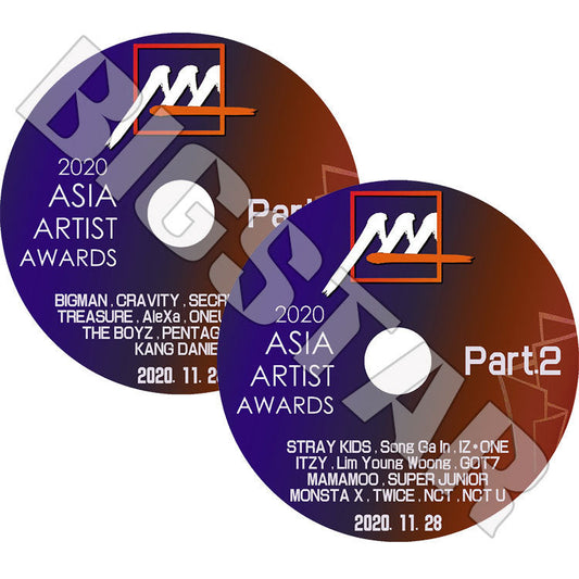 K-POP DVD/ 2020 ASIA ARTIST AWARDS (2枚SET)(2020.11.28)AAA/ TWICE NCT SUPER JUNIOR PENTAGOM ONEUS その他/ コンサート LIVE